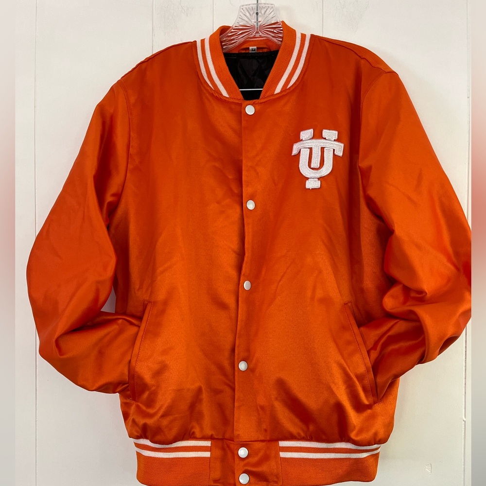 Tennessee VOLS Orange Varsity Bomber Style Jacket with Logo Size Medium